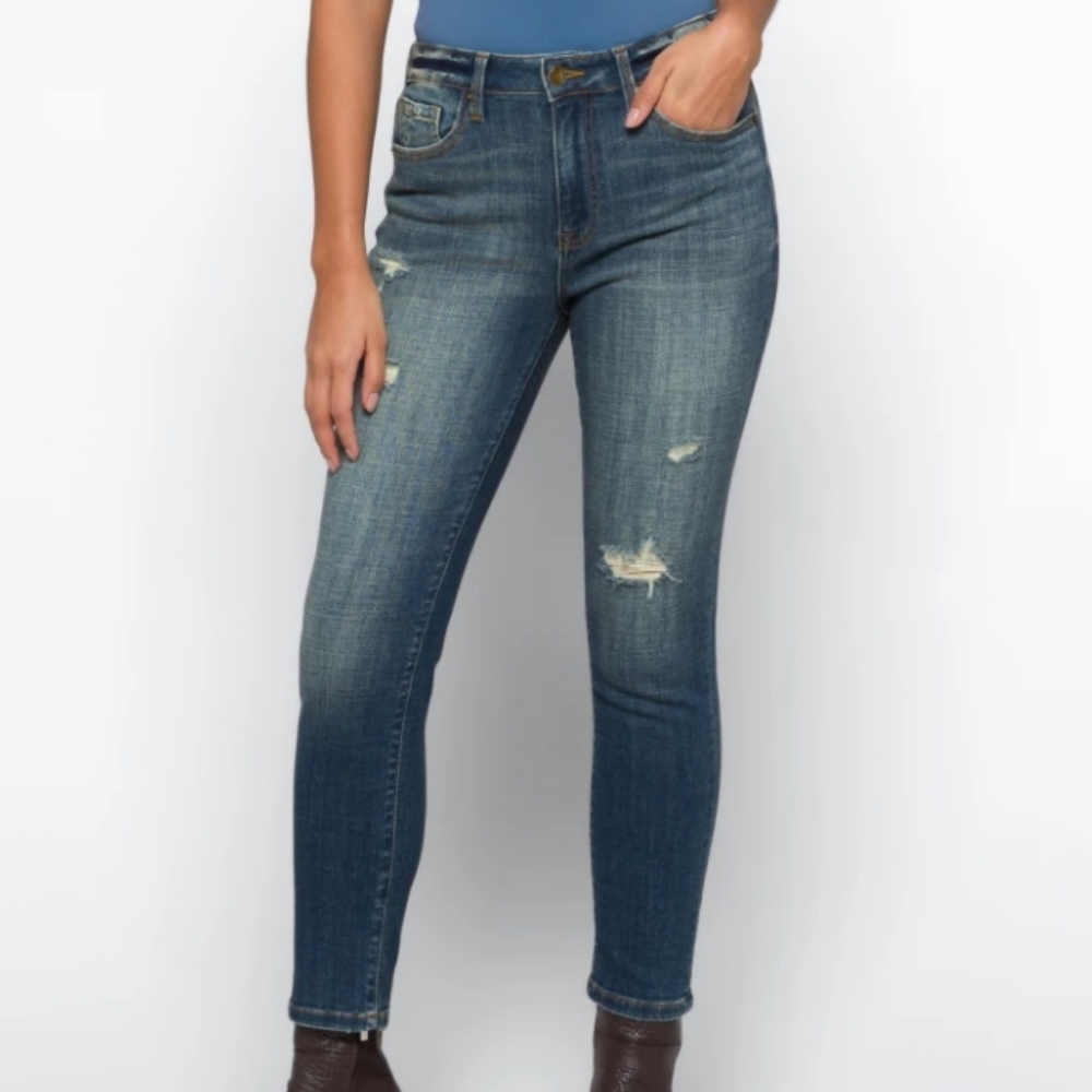 Cosmic Blue Love Elsie High Rise Vintage Mom Jean